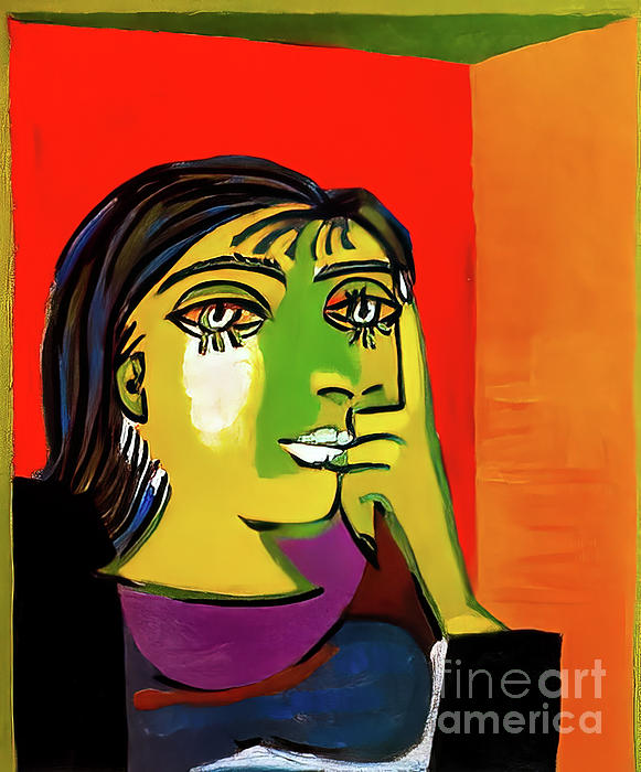 Pablo Picasso - Portrait of Dora Maar I by Pablo Picasso 1937