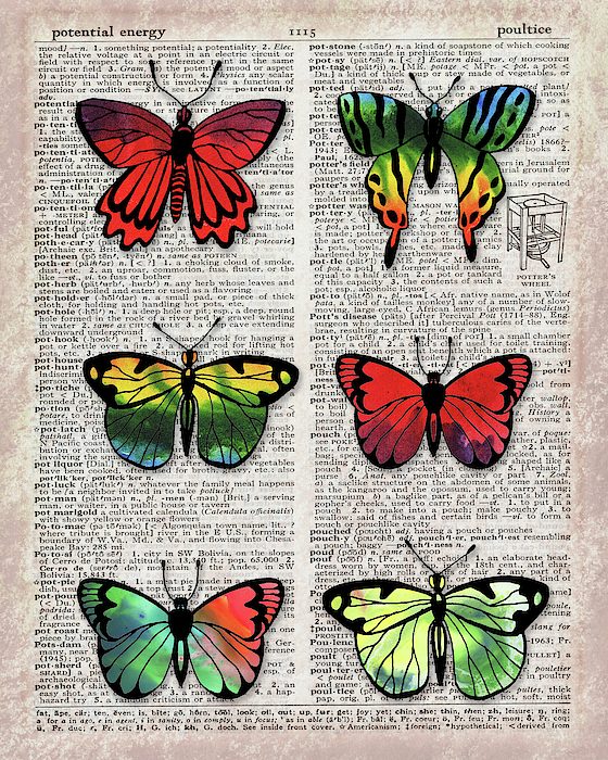 Irina Sztukowski - Potential Energy Of Butterfly Effect Dictionary Page Art III