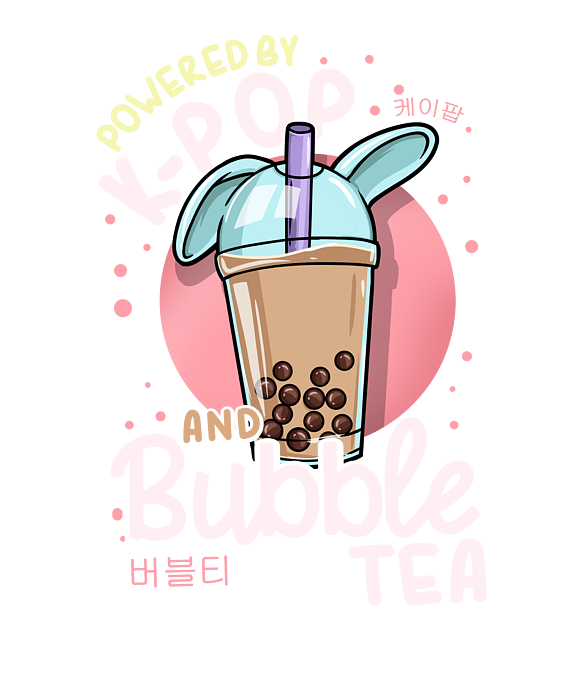 Cute Kawaii Boba Anime Boba Tea Pastel Graphic by Turtle Rabbit  Creative  Fabrica