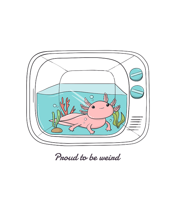 Cute Axolotl Gift for Axolotl lovers Colorful Art' Sticker