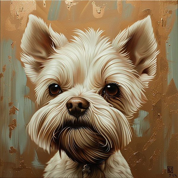 Jose Alberto - Puppy Westy Dog Art Print 3