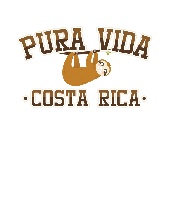 Pura Vida Costa Rica Shirt, Sloth Tshirt, Sleepy' Water Bottle