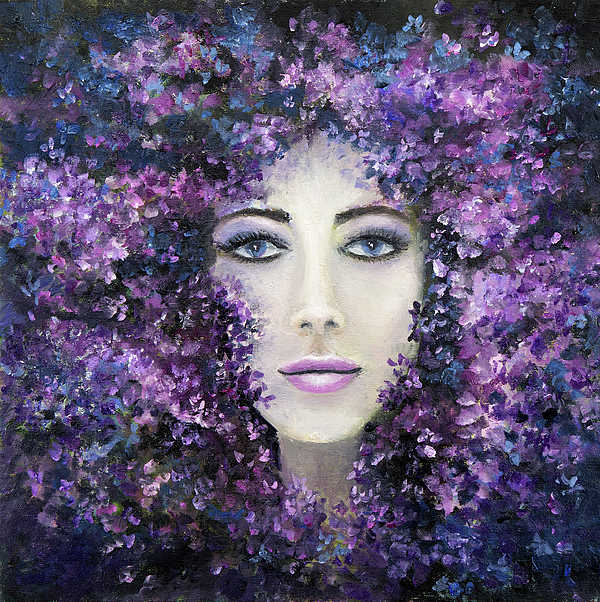 Boyan Dimitrov - Purple flower woman