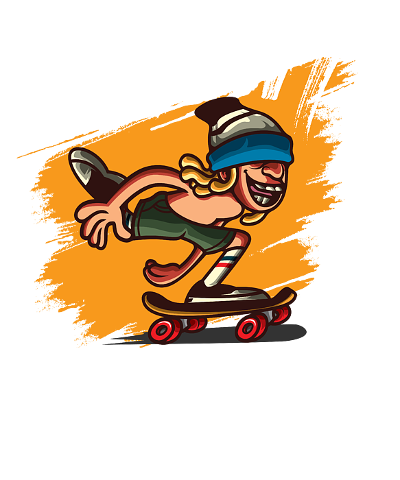 Push dont Pollute Skateboard Skateboarding Skater Youth T-Shirt by Antonio  Piscicelli - Fine Art America