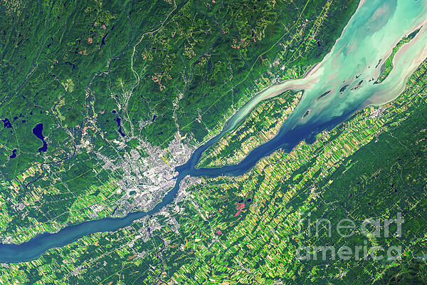 Best of NASA - Quebec City and the Saint Laurent river, view from space