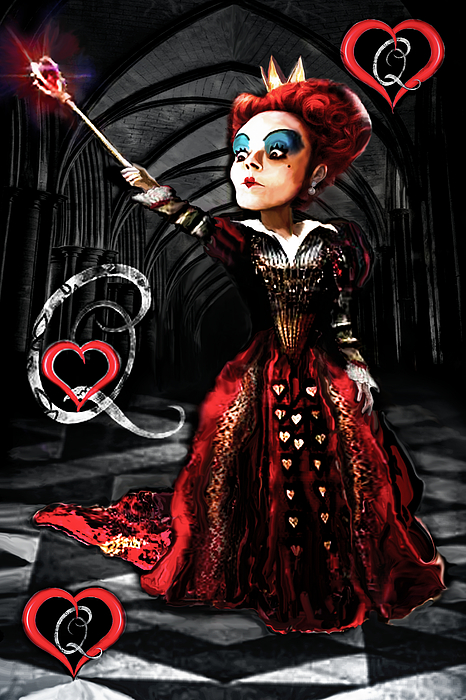 tim burton alice in wonderland queen of hearts