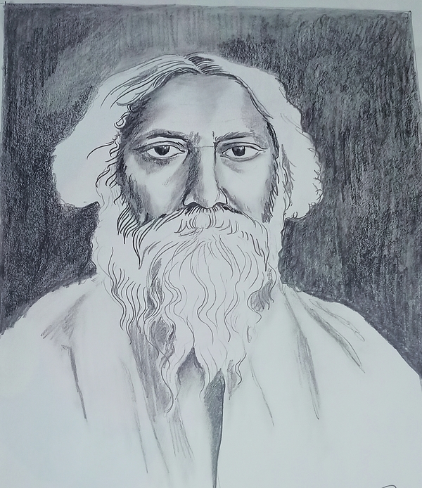 Rabindranath Tagore Engraved Wood Plaque - woodgeekstore