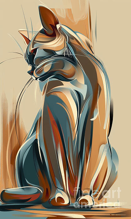 Dragica Micki Fortuna - Rainbow Cat