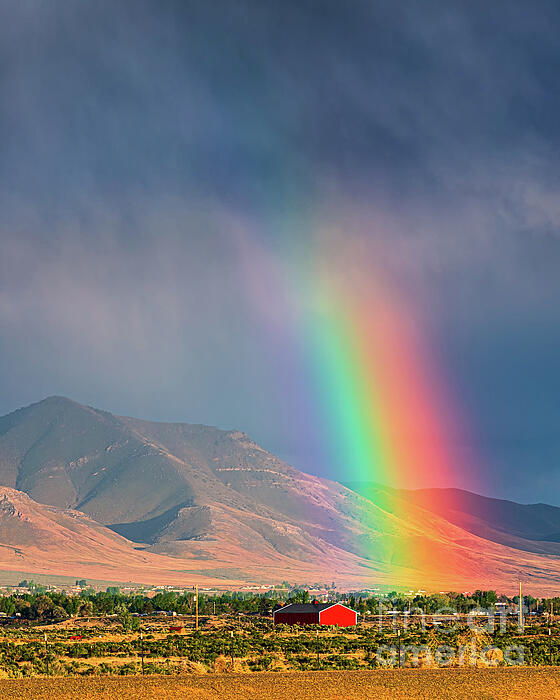 Henk Meijer Photography - Rainbow over Winnemucca, Nevada