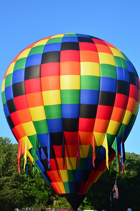 Lisa Wooten - Rainbow Squares Hot Air Balloon Helen Georgia