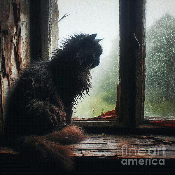 Lauren Leigh Hunter Fine Art Photography - Rainy Day Cat