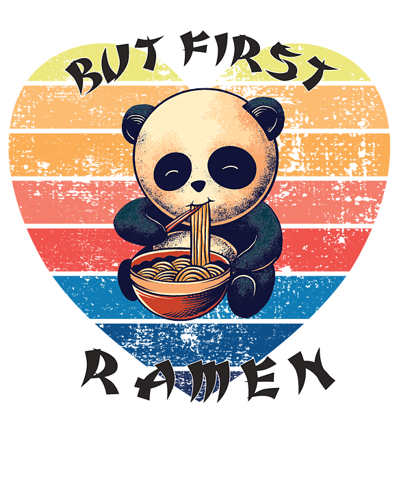 Kawaii Cute Anime Panda Otaku Japanese Ramen Noodles Gift - Kawaii Anime  Panda - Sticker