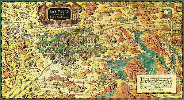 Las Vegas, Nevada City Map Spiral Notebook