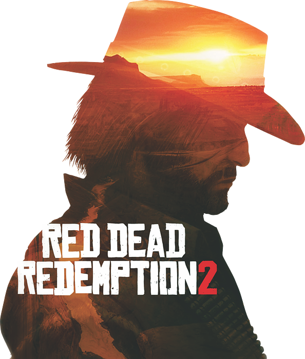 RDR Arthur Morgan Red Round Sticker - Character PNG Sticker