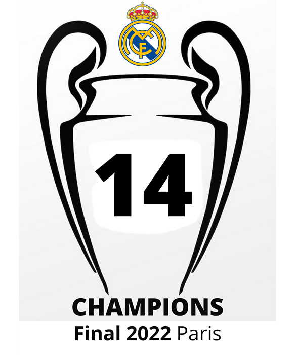 Real Madrid Champions League Winner 2022 Zipped Greeting Card By Jacob 