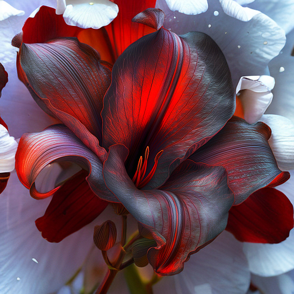 Patty Lacefield - Red and White Lily
