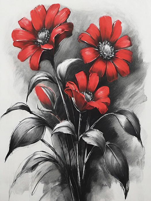 David Dehner - Red Flowers Beauty