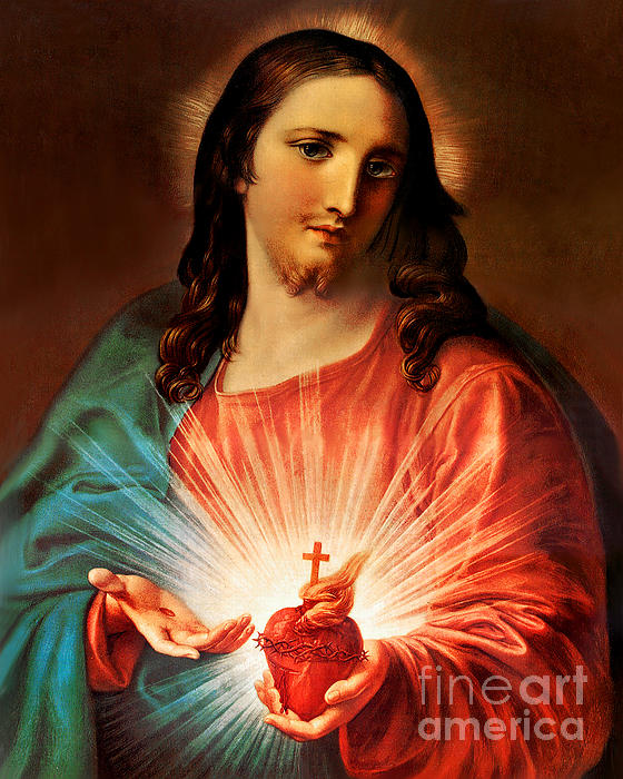 Remastered Art Sacred Heart of Jesus by Pompeo Girolamo Batoni 20220416 ...