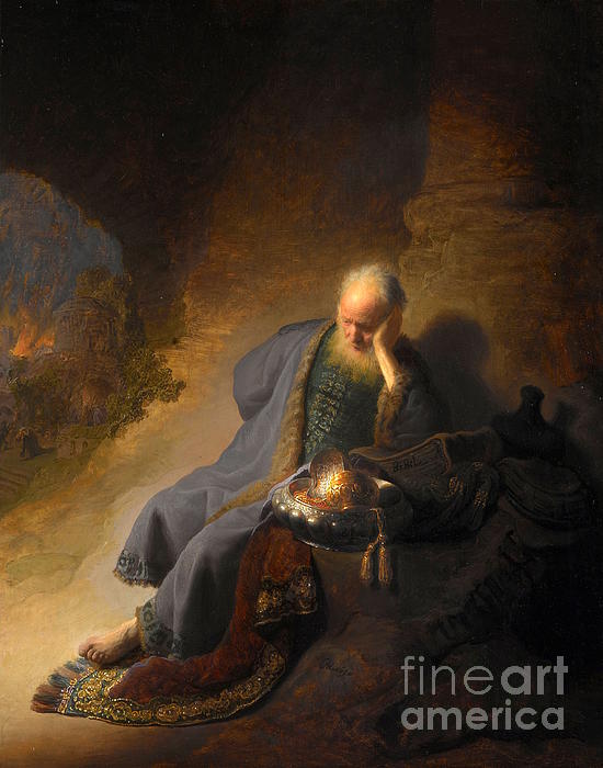 Alexandra Arts - Rembrandt van Rijn - Jeremiah Lamenting the Destruction of Jerusalem