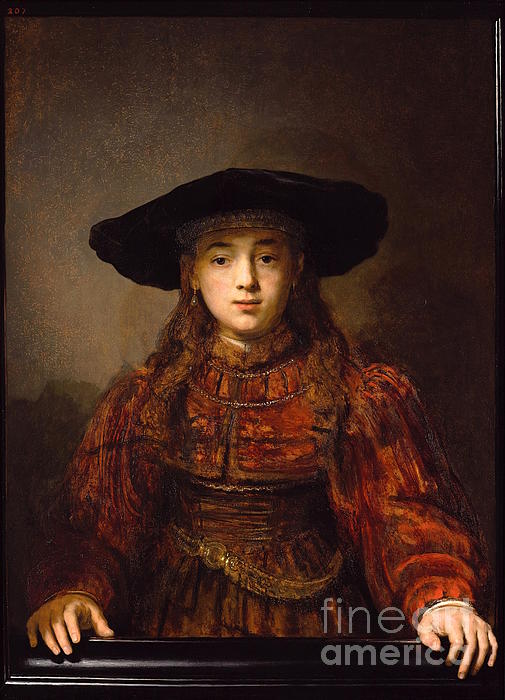 Alexandra Arts - Rembrandt van Rijn - The Girl in a Picture Frame