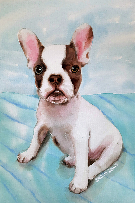 Frenchie shop beach towel