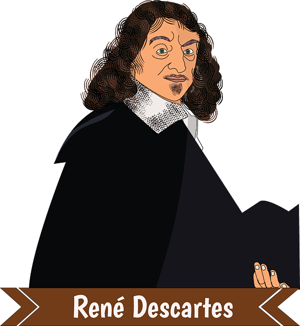 Rene Descartes T-Shirt by Kartick Dutta - Pixels