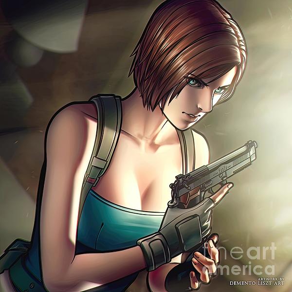 Jill Valentine Resident Evil 3 ART PRINT 