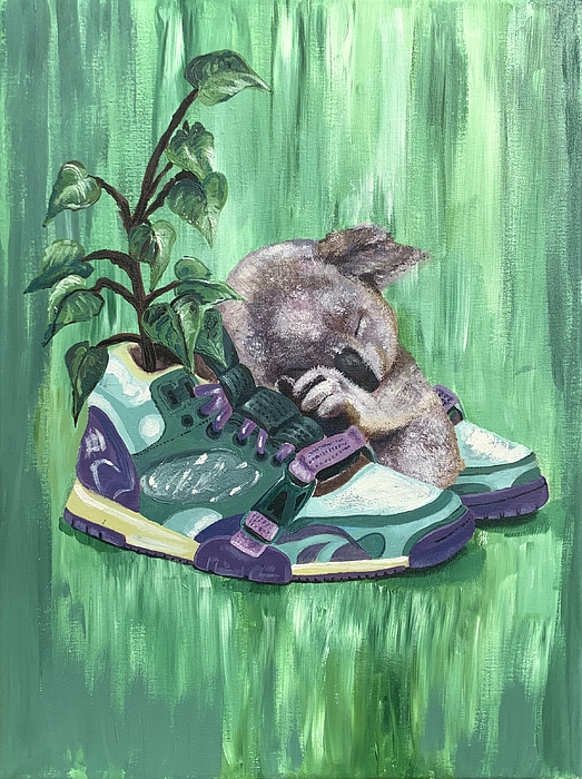 Koala Abduction #koala #art #UFO Leggings