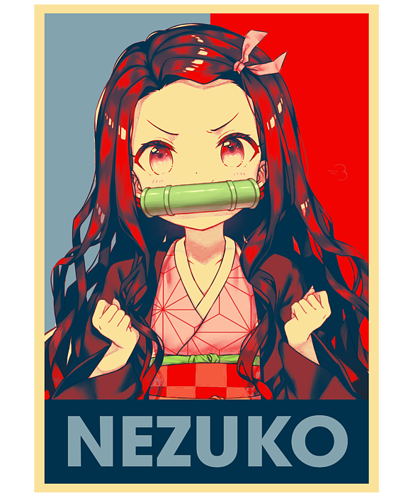 Tanjiro and Nezuko Retro Art Demon Slayer T-Shirt Zip Pouch by