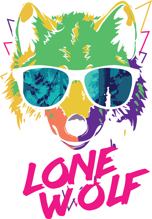 Image Of Wolf Wearing Sunglasses And Hoodie With The Colors Of The Rainbow.  Generative AI. Stock Photo, Picture and Royalty Free Image. Image 207643196.