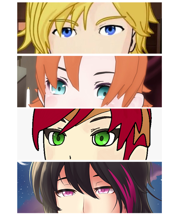 Vintage RWBY Anime Characters Team JNPR Gifts Idea Sticker by Lotus Leafal  - Pixels