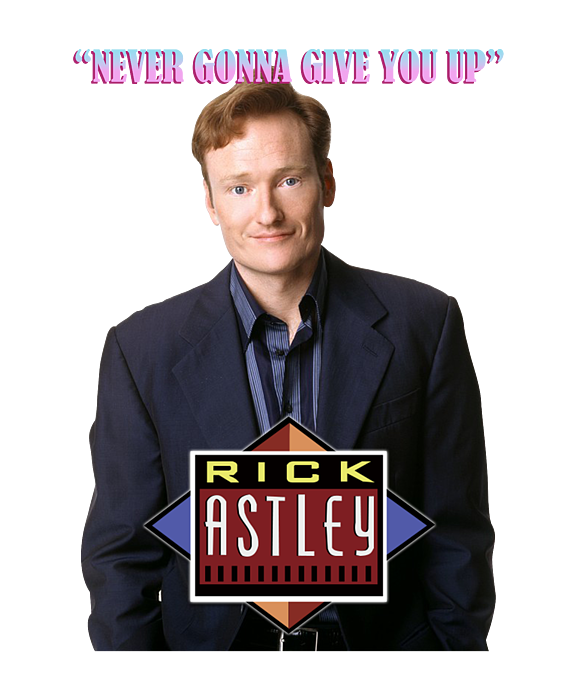 Never Gonna Give You Up Rickroll - Rick Astley  Art Print for