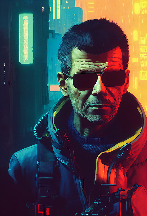 Rick Deckard UltraHd Cinematic Lighting Art By Ilya Kuvshinov And Yoji ...