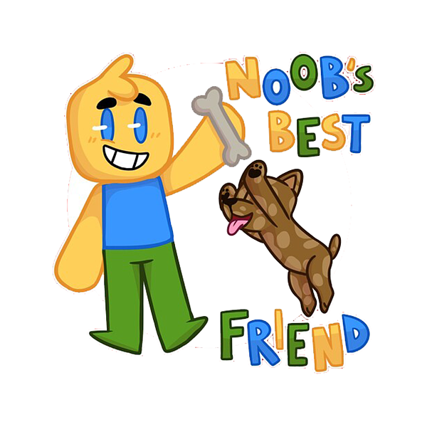 Roblox Noob with dog Roblox T-Shirt by Vacy Poligree - Pixels