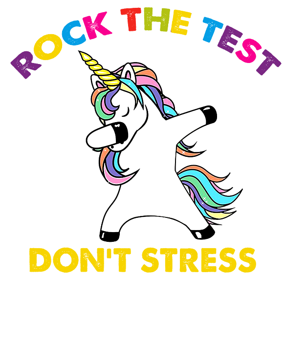 Rock The Test Dont Stress Just Do Your Best Unicorn Dabbing shirt Weekender  Tote Bag