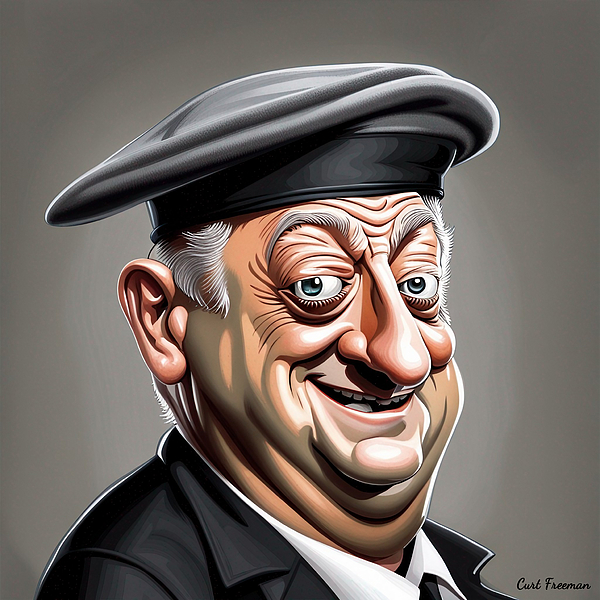 Rodney Dangerfield T-Shirt by Curt Freeman Ai Art - Pixels