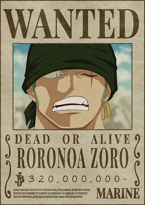 Brook One Piece Poster Wanted Digital Art by Anime One Piece - Pixels