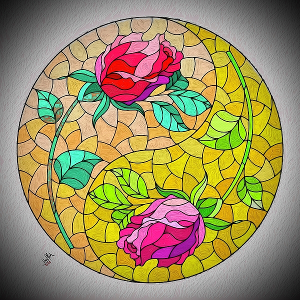 Anas Afash - Roses Mosaic - Yellow