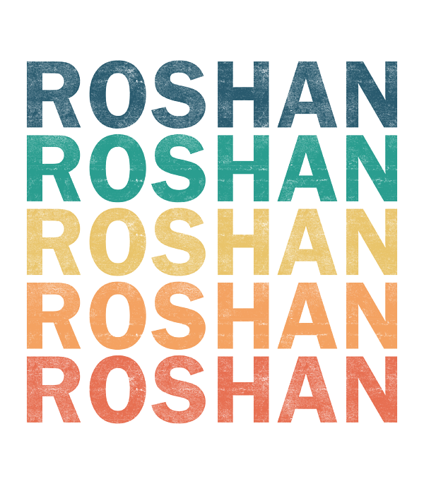 Roshan Name T Shirt Roshan Vintage Retro Name Gift Item Portable Battery Charger For Sale By Eik Song Koh