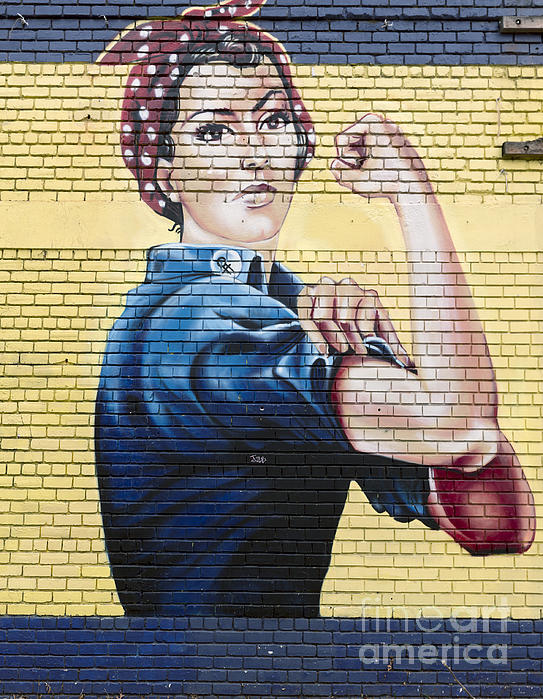 Rosie The Riveter Mural Tapestry by Carol Highsmith - Granger Art