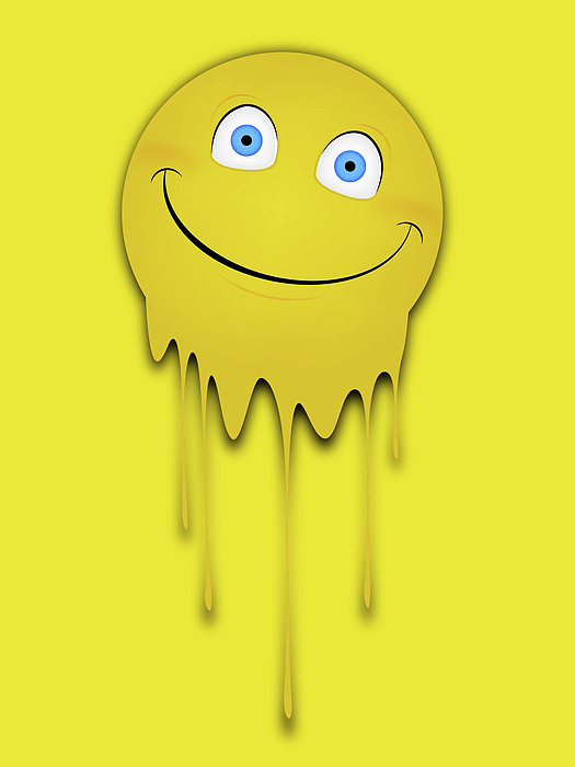 Dripping Smiley Face Case Compatible with iPhone 12 Pro Max,Unique