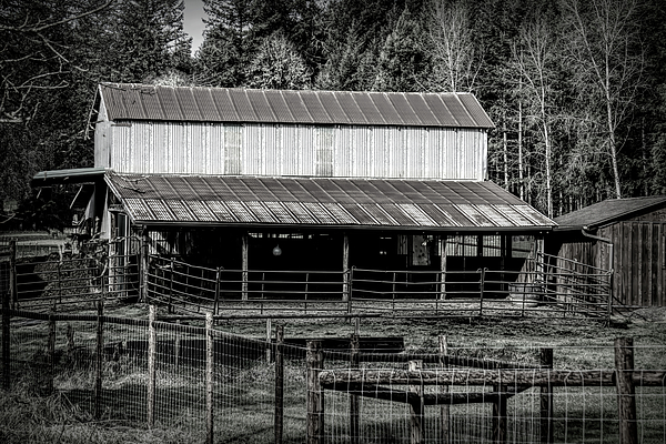 Gerald Mettler - Rural Barn with Corrals BW
