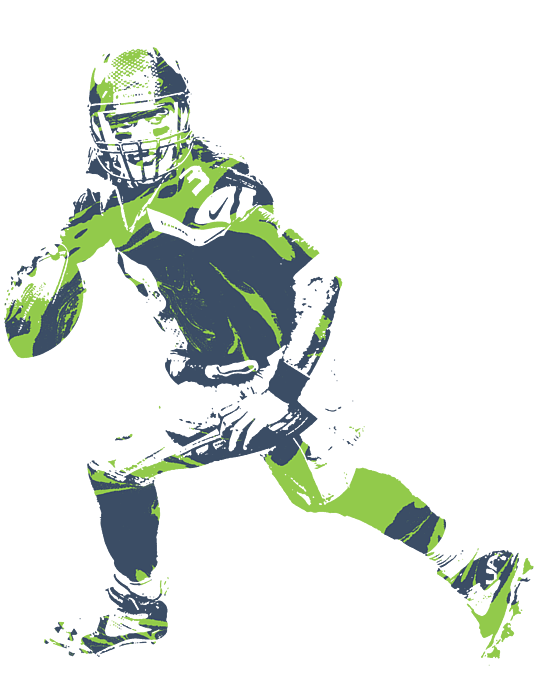 Russell Wilson Seattle Seahawks Pixel Art T Shirt 1 Women's T-Shirt by Joe  Hamilton - Pixels