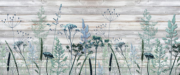 J Marielle - Rustic Barn Wood Series  Decorative Grasses