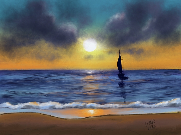 Taphath Foose - Sailing the Ocean Blue with Sandy Beach