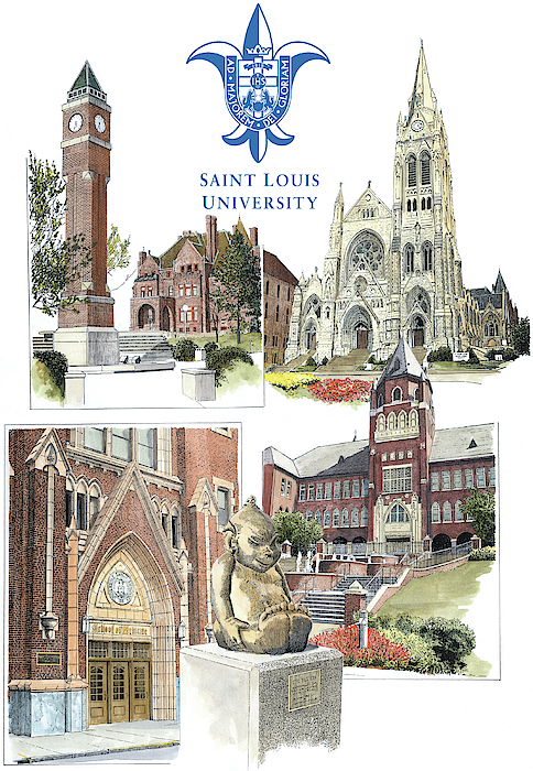 Saint Louis University Campus Tote Bag by John Stoeckley - Fine Art America