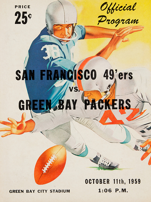 San Francisco 49ers Vintage Program Photograph by Joe Hamilton