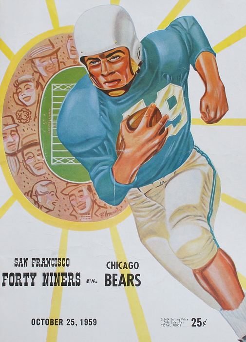 San Francisco 49ers Vintage Program 5 Poster by Joe Hamilton - Fine Art  America