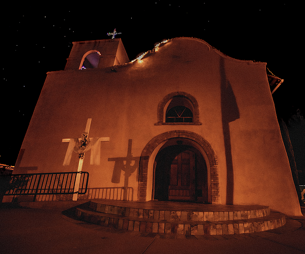 Taylor Axtell - San Jose Catholic Church at night 