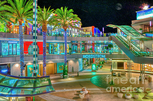 Santa Monica Place Mall Night Exterior Weekender Tote Bag by David  Zanzinger - Pixels